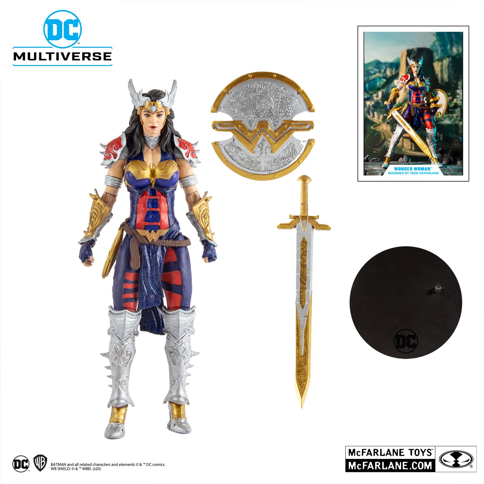Wonder Woman Designed by Todd Mcfarlane | DC Multiverse | 7 inch - Image 2