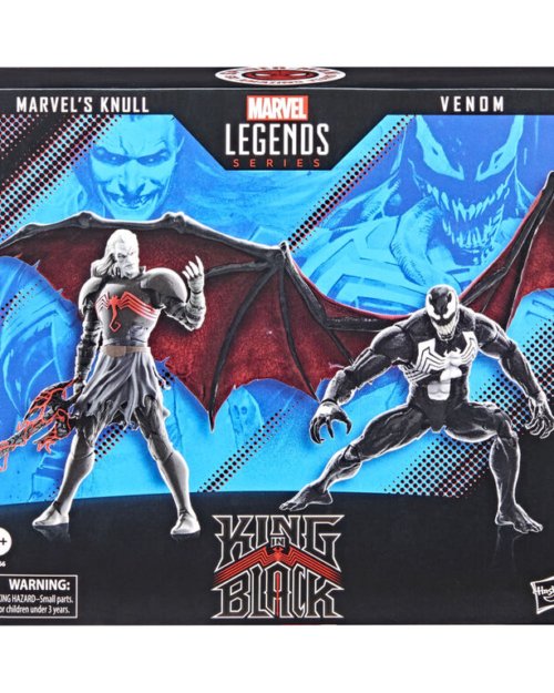 Marvel Legends Series Spider-Man 60th Anniversary Marvel's Knull and Venom 2-Pack King in Black 6-inch