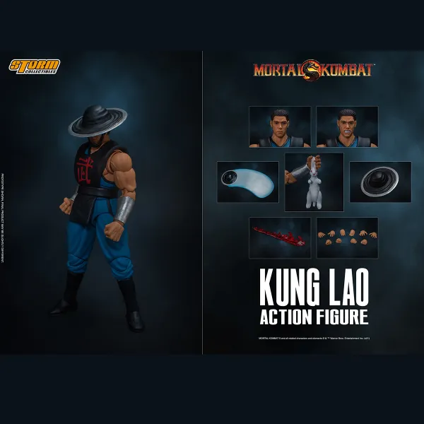 Mortal Kombat Kung Lao 1:12 Scale Figure by Storm Collectibles - Image 3