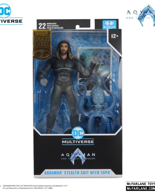 McFarlane Aquaman Stealth Suit With Topo (Aquaman And The Lost Kingdom) Gold Label