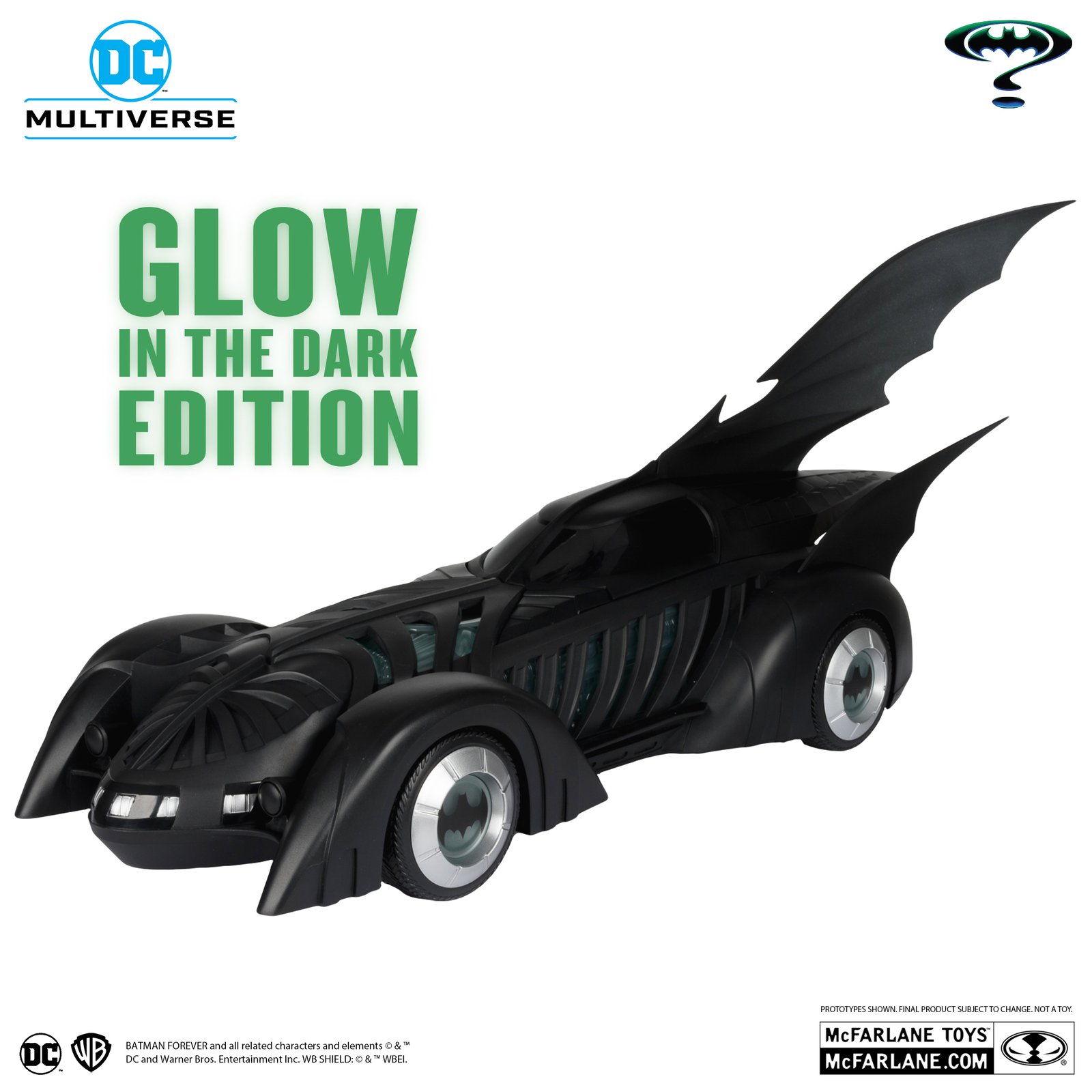 Batmobile (Batman Forever) Glow in the Dark Gold Label Vehicle - Image 2