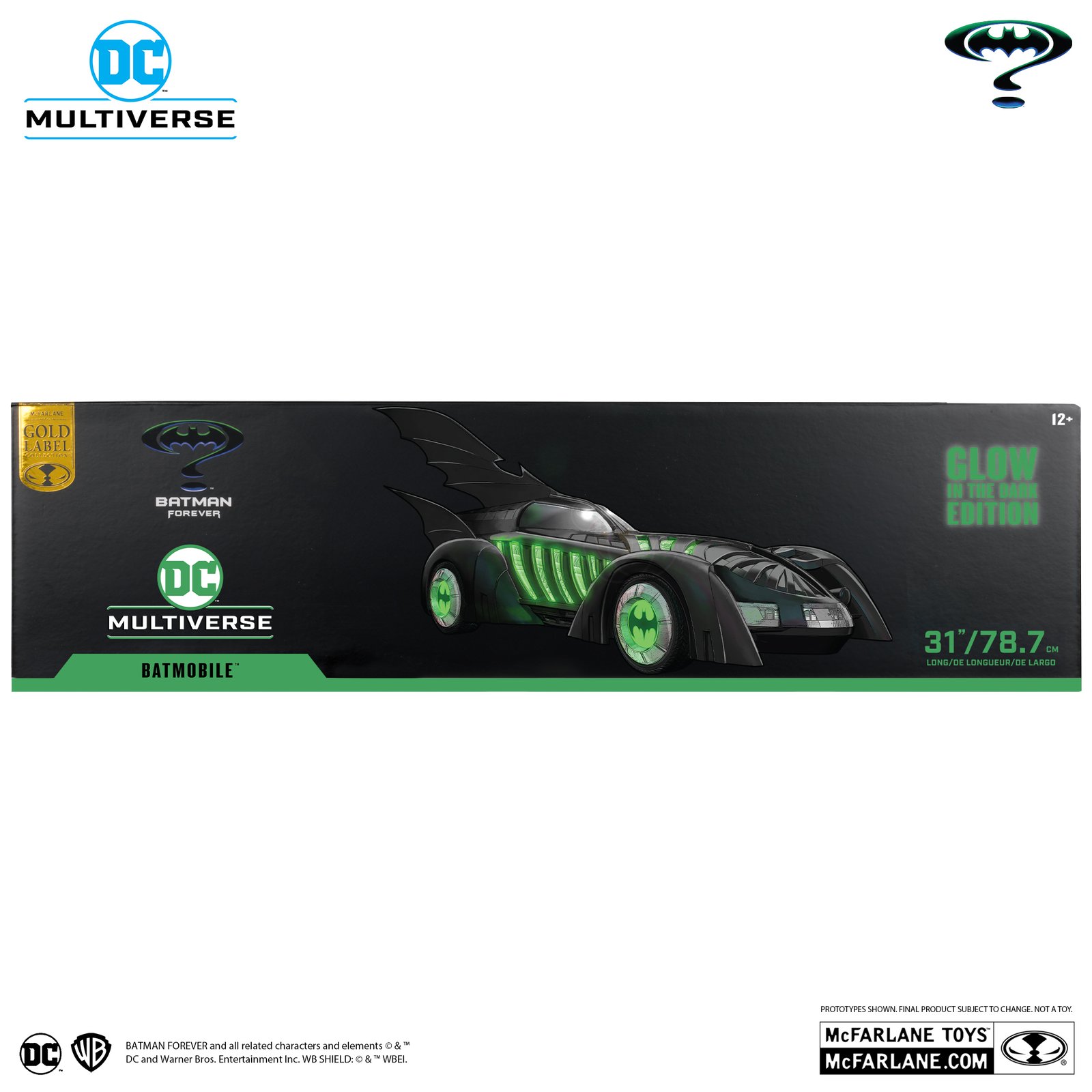 Batmobile (Batman Forever) Glow in the Dark Gold Label Vehicle - Image 9