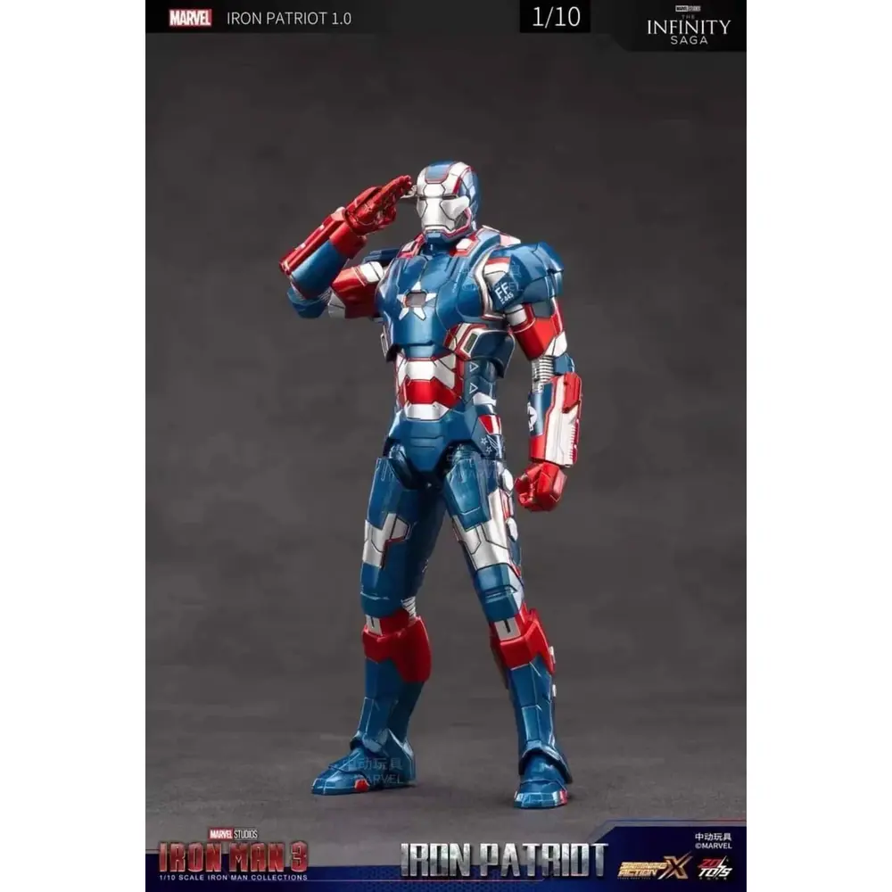 ZD Toys Iron Man - Iron man 3 (III) War Machine/Iron Patriot Action Figure ( No Light Up Function ) - Image 5