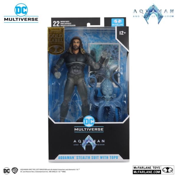 McFarlane Aquaman Stealth Suit With Topo (Aquaman And The Lost Kingdom) Gold Label