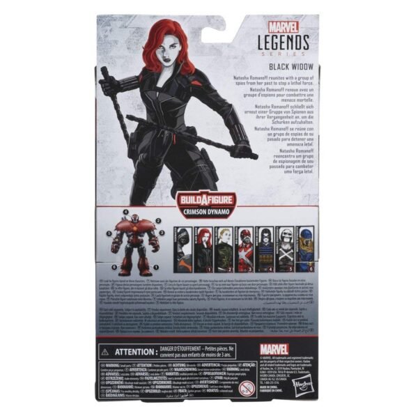 Marvel Legends Black Widow 6 inch | Crimson Dynamo BAF - Image 3