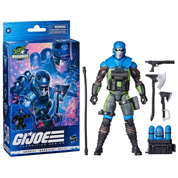 G.I.Joe Classified Series Mad Marauders Gabriel “Barbecue” Kelly Figure