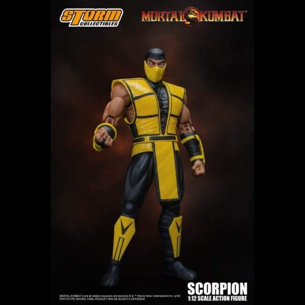 Mortal Kombat 3 Series Scorpion 1/12 Scale Figure - Image 4