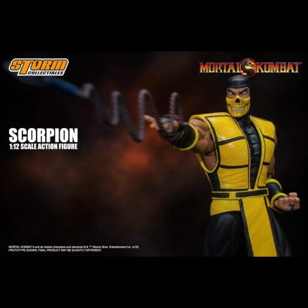 Mortal Kombat 3 Series Scorpion 1/12 Scale Figure - Image 2