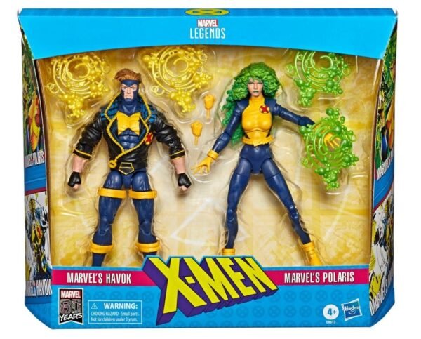 Marvel Comics 80th Anniversary Marvel Legends Havok & Polaris Two-Pack