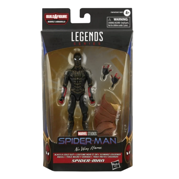 Marvel Legends Series No Way Home Black And Gold Suit Spider-Man