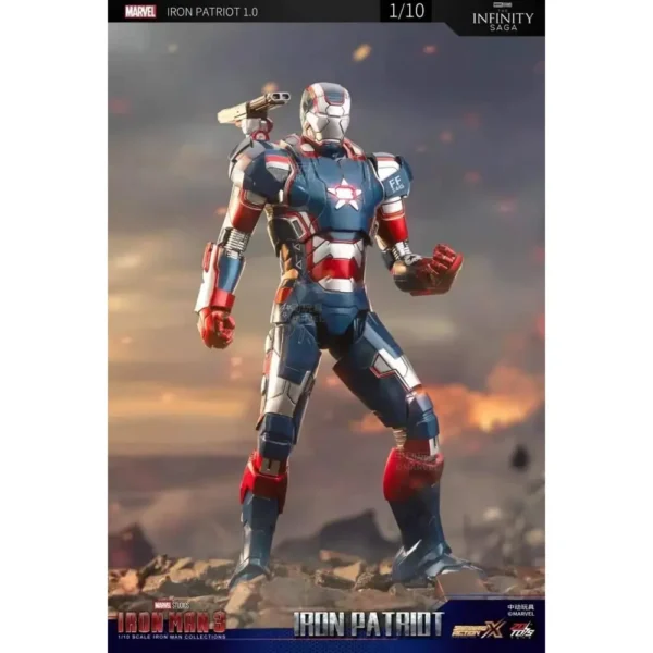 ZD Toys Iron Man - Iron man 3 (III) War Machine/Iron Patriot Action Figure ( No Light Up Function ) - Image 3