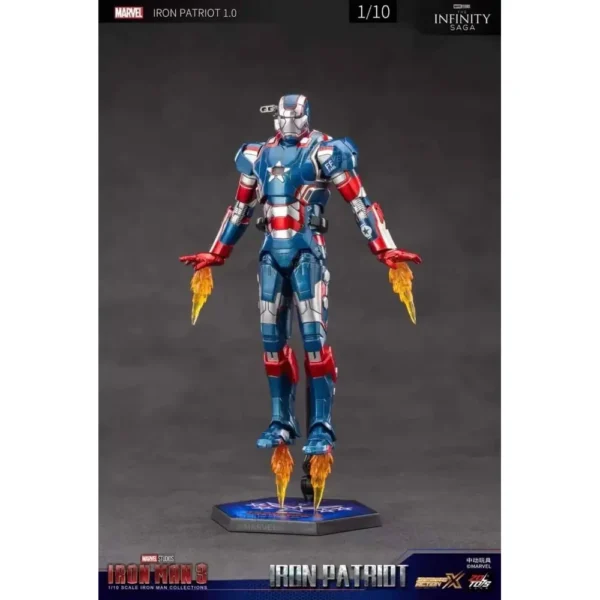ZD Toys Iron Man - Iron man 3 (III) War Machine/Iron Patriot Action Figure ( No Light Up Function ) - Image 4