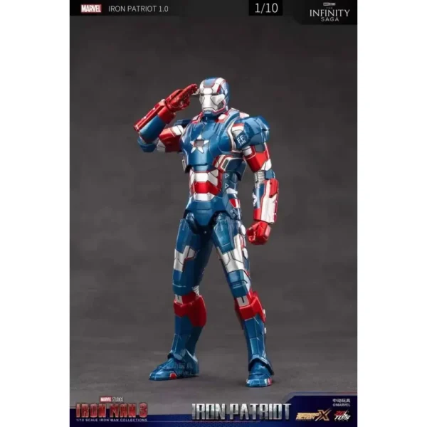 ZD Toys Iron Man - Iron man 3 (III) War Machine/Iron Patriot Action Figure ( No Light Up Function ) - Image 5